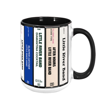 Little River Band Albums Cassette Collection Retro Accent Mug