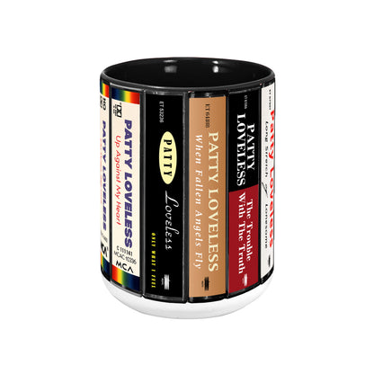 Patty Loveless Albums Cassette Collection Retro Accent Mug