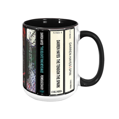Darren Hayes Albums Cassette Collection Retro Accent Mug