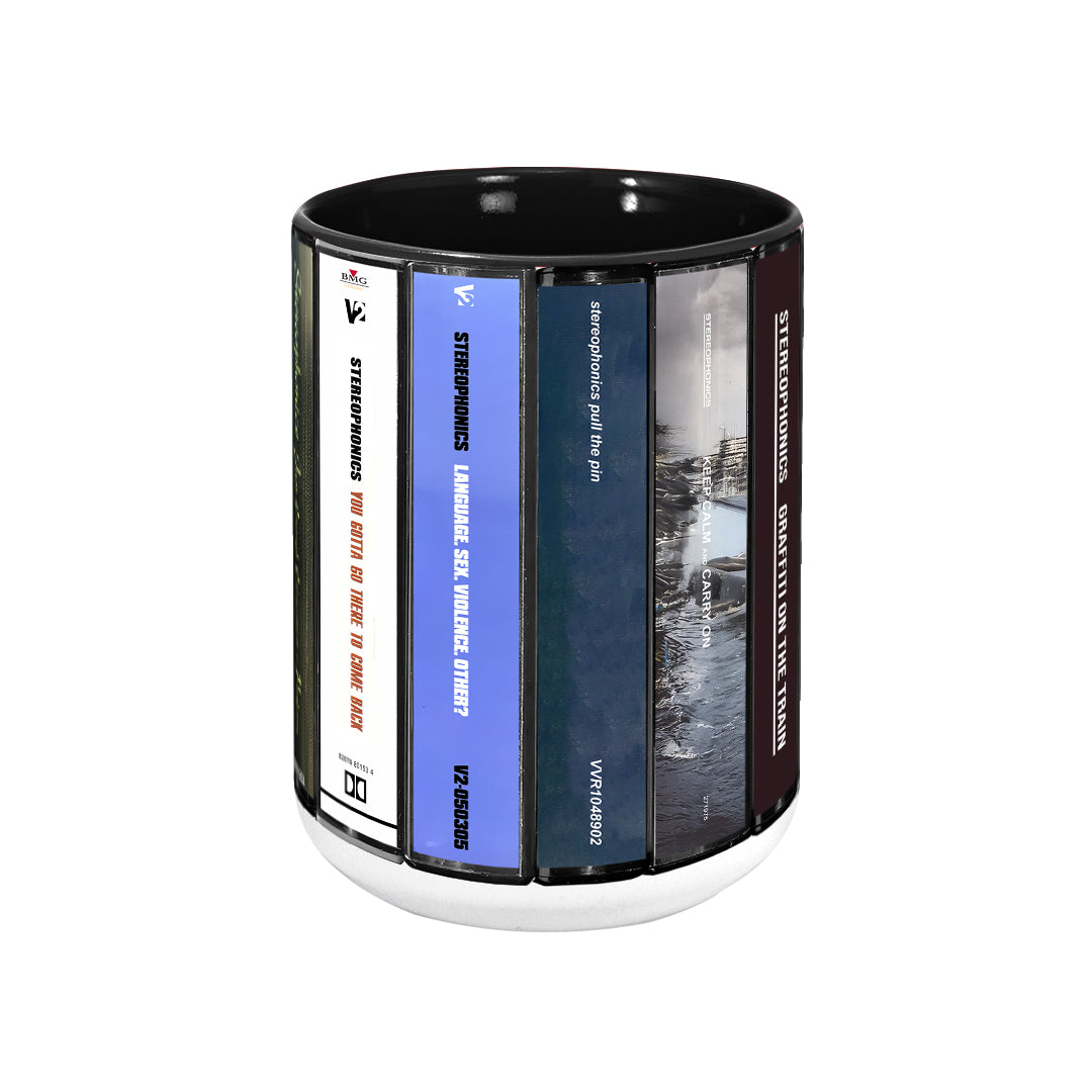 Stereophonics Albums Cassette Collection Retro Accent Mug
