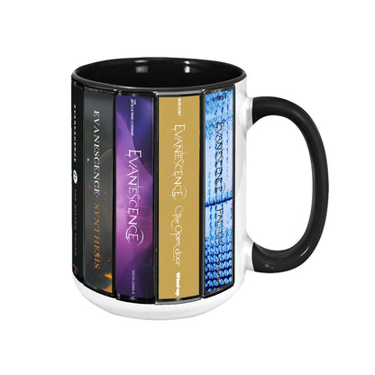 Evanescence Albums Cassette Collection Retro Accent Edge-to-Edge Printed Mug