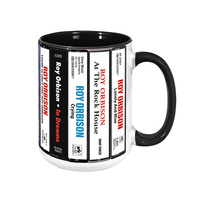 Roy Orbison Albums Cassette Collection Retro Accent Mug