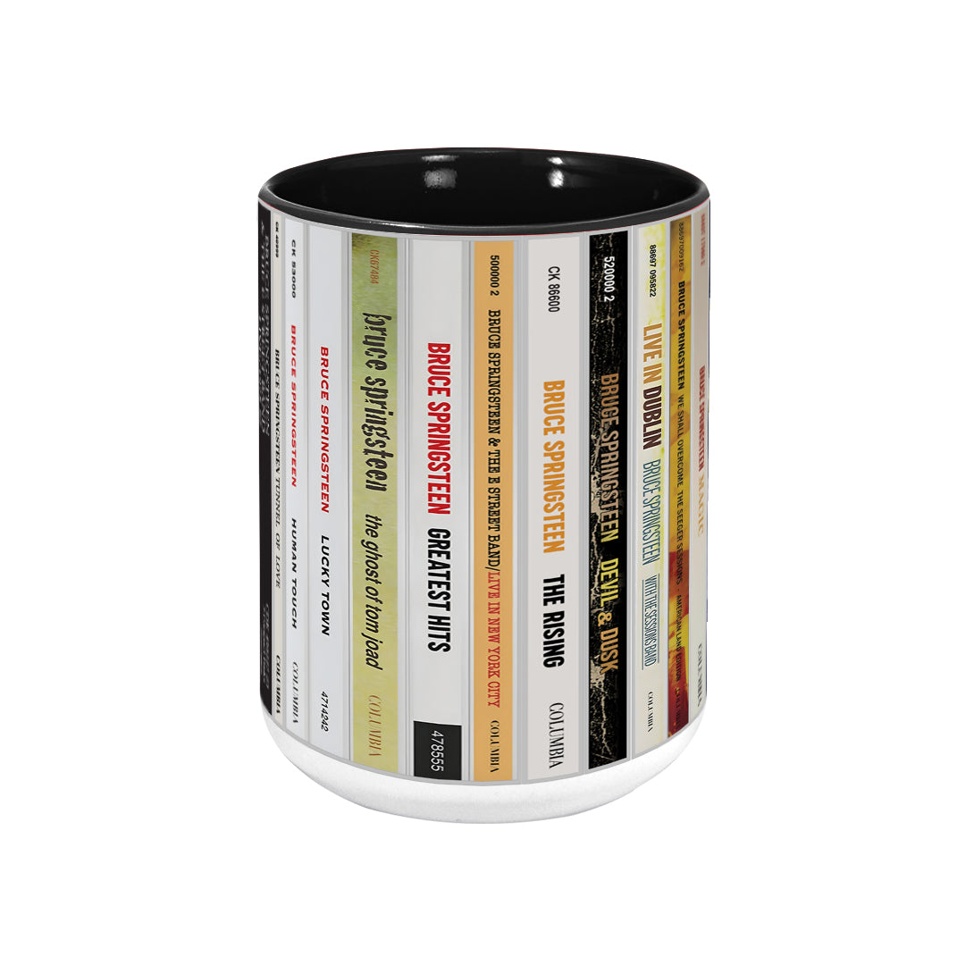 Bruce Springsteen CD Albums Collection Accent Mug