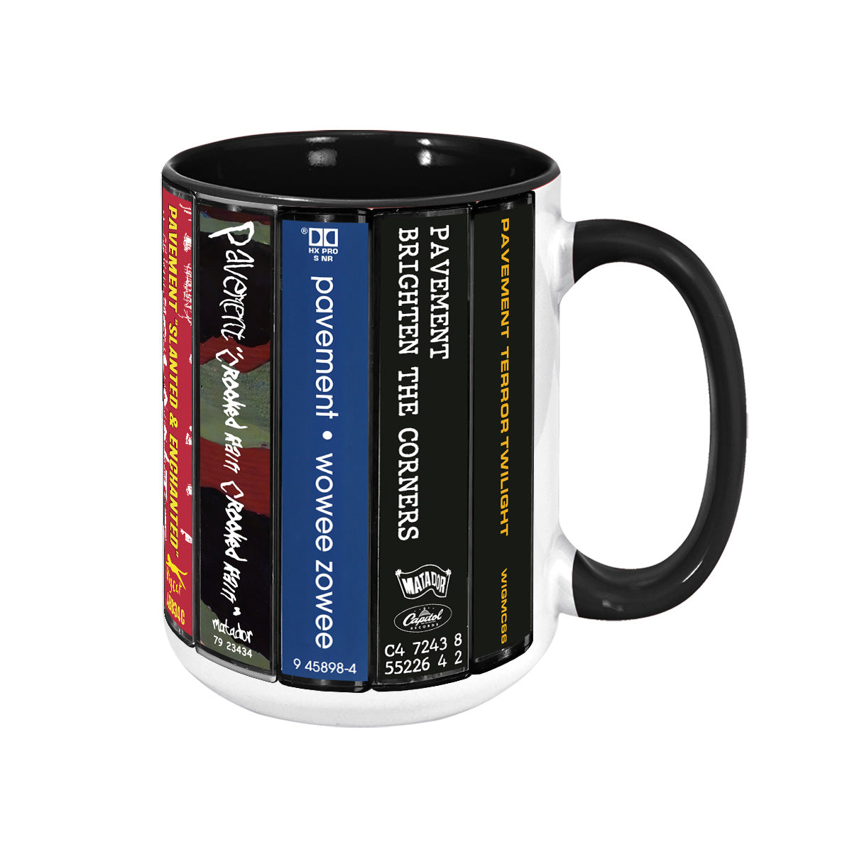 Pavement Albums Cassette Collection Retro Accent Mug