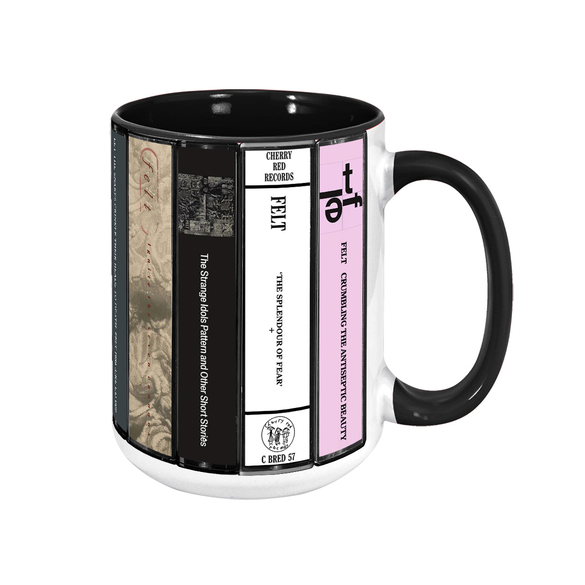 Felt Albums Cassette Collection Retro Accent Mug
