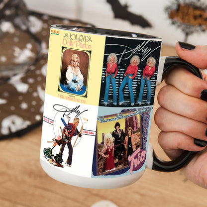 Dolly Parton Albums Cover Retro Collection Accent Mug