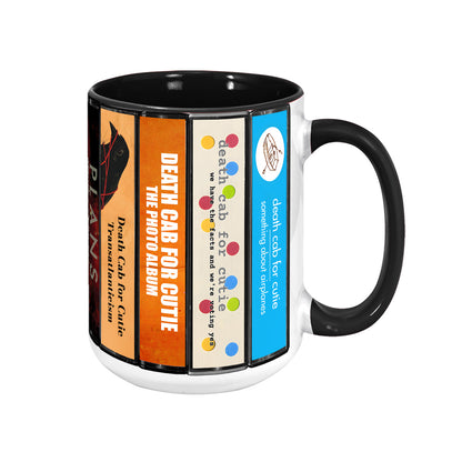 Death Cab for Cutie Albums Cassette Collection Retro Accent Mug