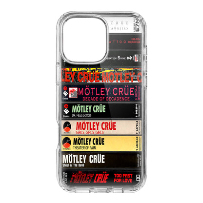 Motley Crue Albums Cassette Collection Retro Phone Case