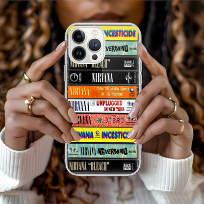 Nirvana Albums Cassette Collection Retro Phone Case – MTervoDesign Nirvana Albums Cassette Collection Retro Phone Case – MTervoDesign