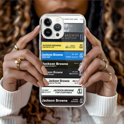 Jackson Browne Albums Cassette Collection Retro Phone Case
