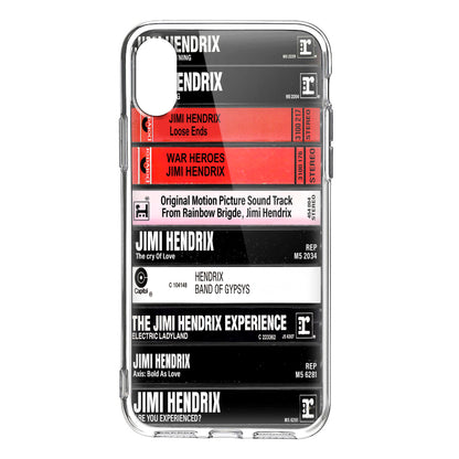 Jimi Hendrix Albums Cassette Collection Retro Phone Case