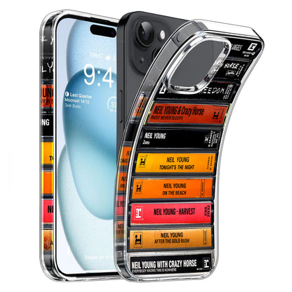 Neil Young Albums Cassette Collection Retro Phone Case