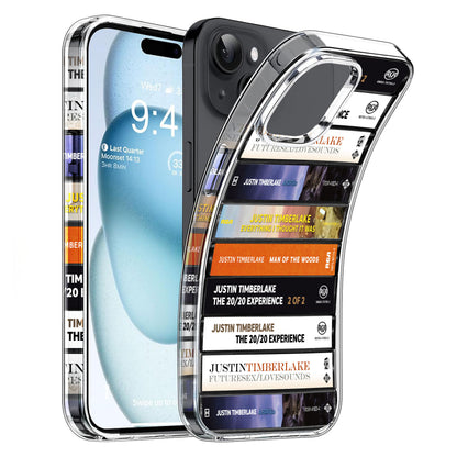 Justin Timberlake Albums Cassette Collection Retro Phone Case
