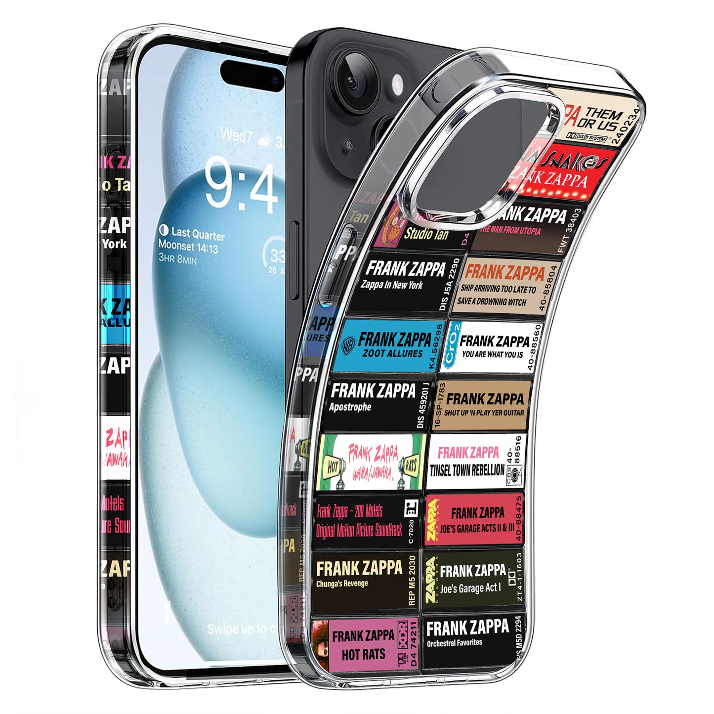 Frank Zappa Albums Cassette Collection Retro Phone Case