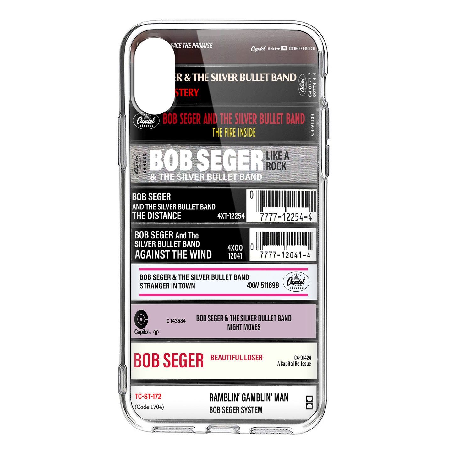 Bob Seger Albums Cassette Collection Retro Phone Case