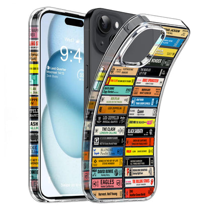 70s Classic Music Albums Cassette Collection Retro Phone Case