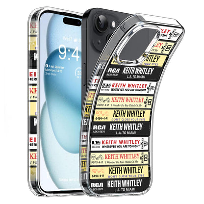 Keith Whitley Albums Cassette Collection Retro Phone Case