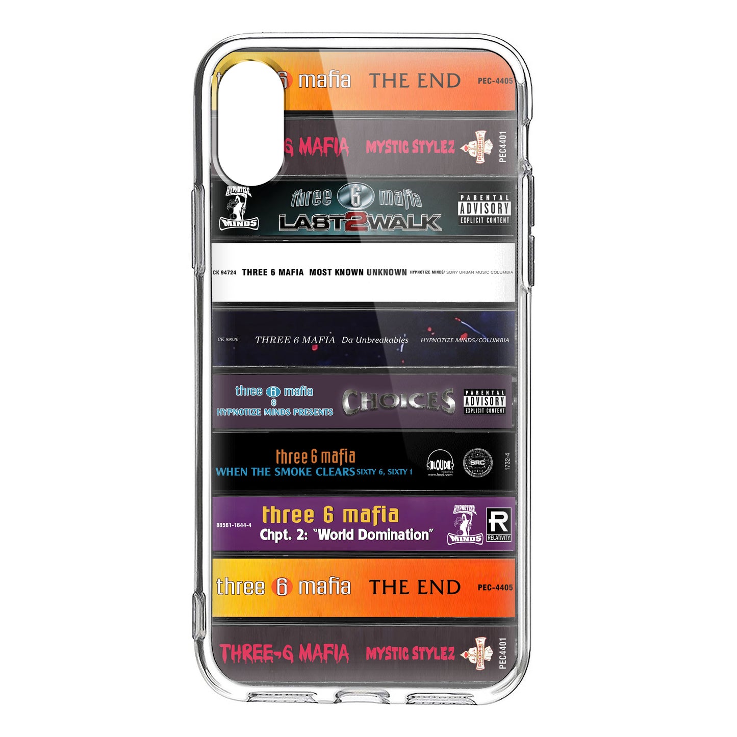 Three 6 Mafia Albums Cassette Collection Retro Phone Case