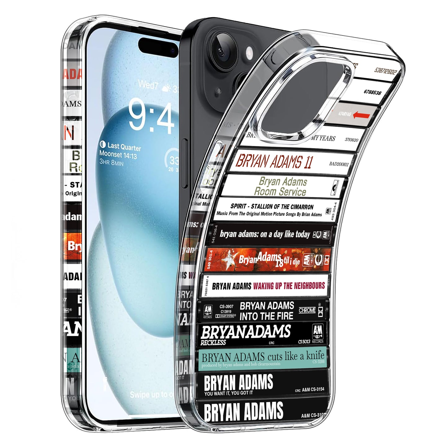 Bryan Adams Albums Cassette Collection Retro Phone Case