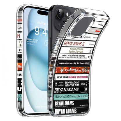Bryan Adams Albums Cassette Collection Retro Phone Case