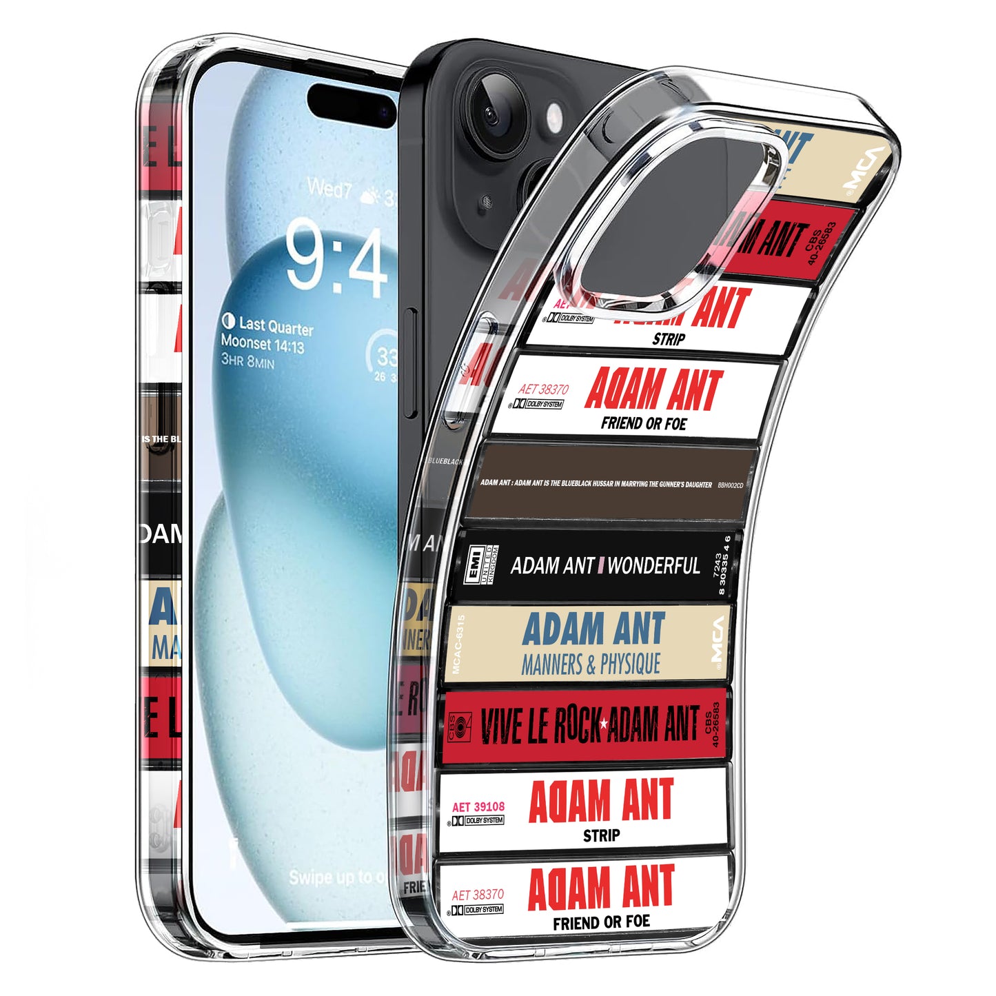 Adam Ant Albums Cassette Collection Retro Phone Case