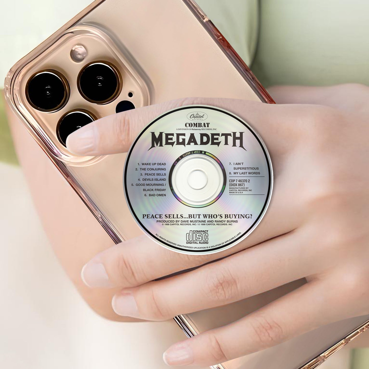 Peace Sells... But Who's Buying? CD Magnetic Phone Grip - Megadeth