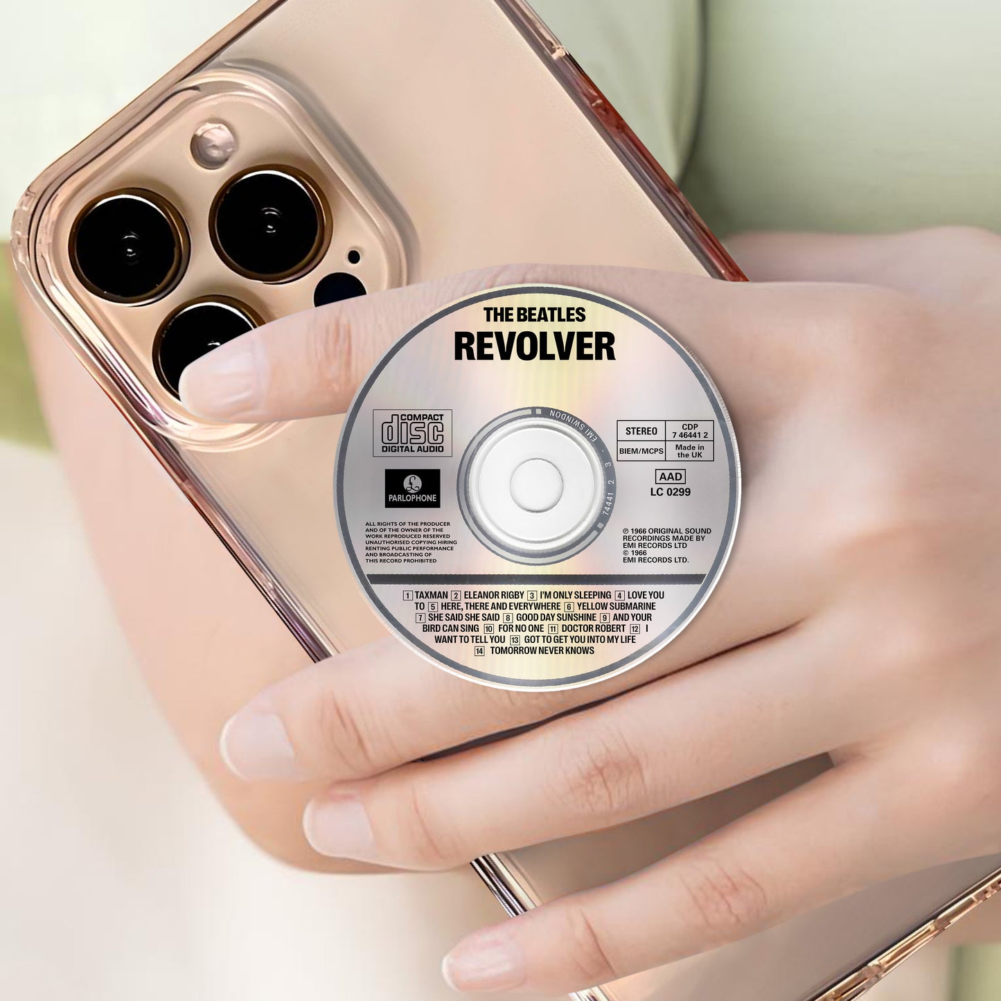 Revolver CD Magnetic Phone Grip - The Beatles