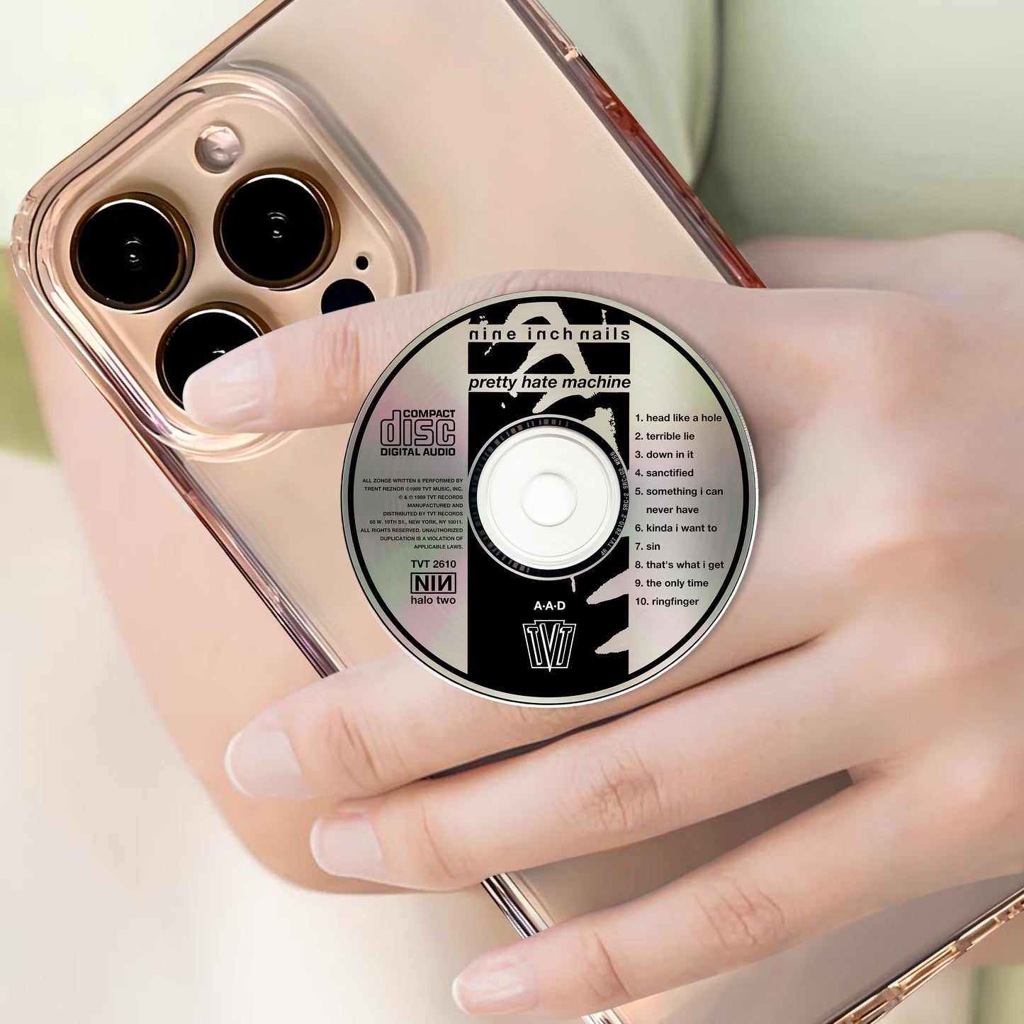 Pretty Hate Machine CD Magnetic Phone Grip - Nine Inch Nails