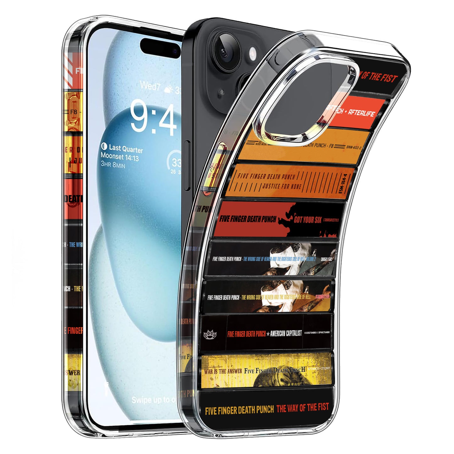 Five Finger Death Punch Albums Cassette Collection Retro Phone Case