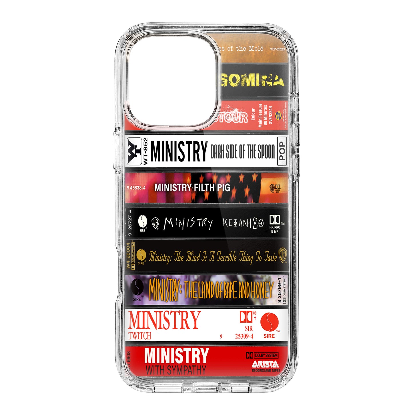 Ministry Albums Cassette Collection Retro Phone Case