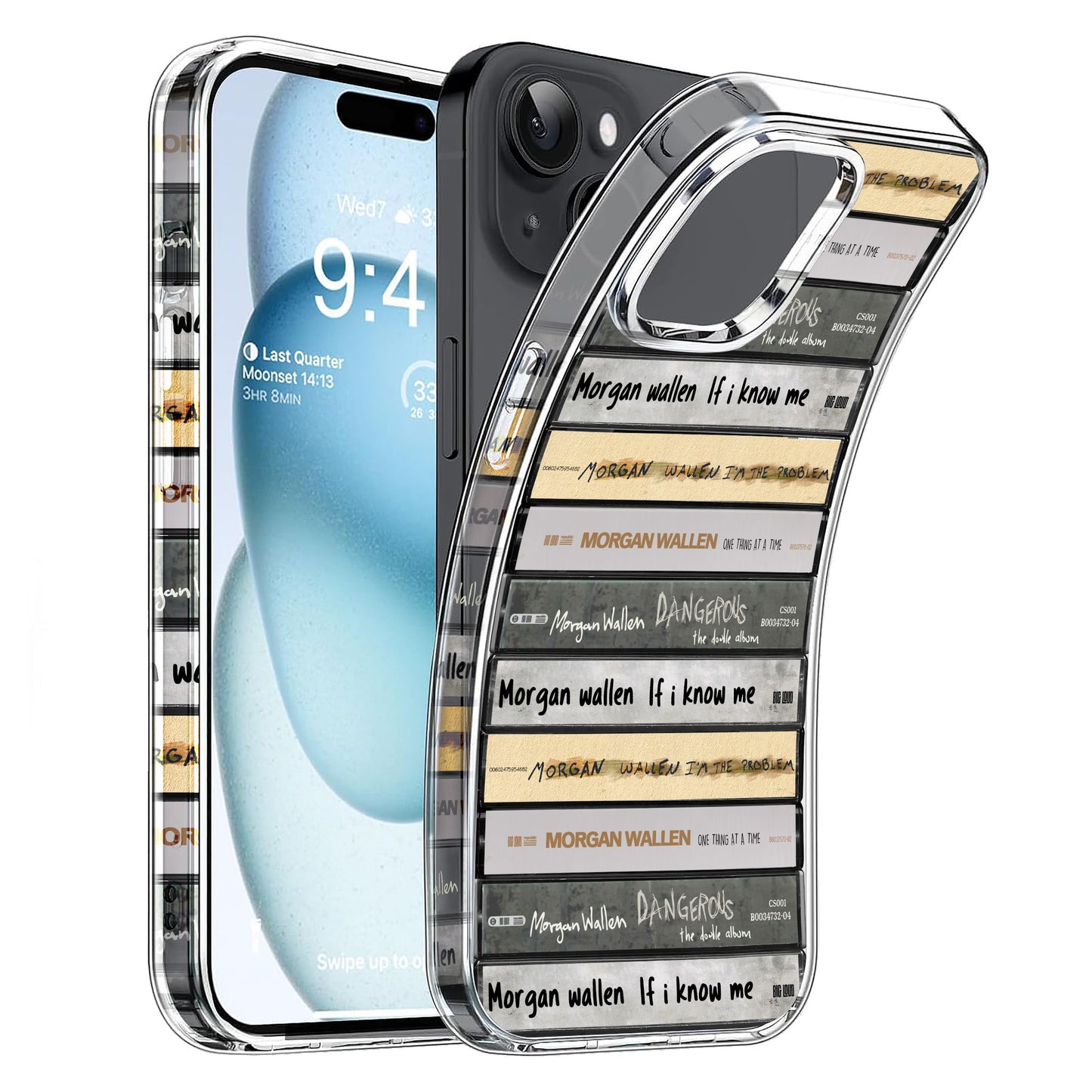 Morgan Wallen Albums Cassette Collection Retro Phone Case