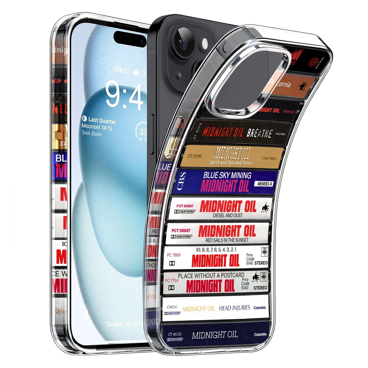 Midnight Oil Albums Cassette Collection Retro Phone Case