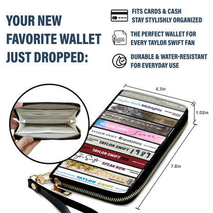 Taylor Swift Albums Cassette Vintage Leather Long Wallet
