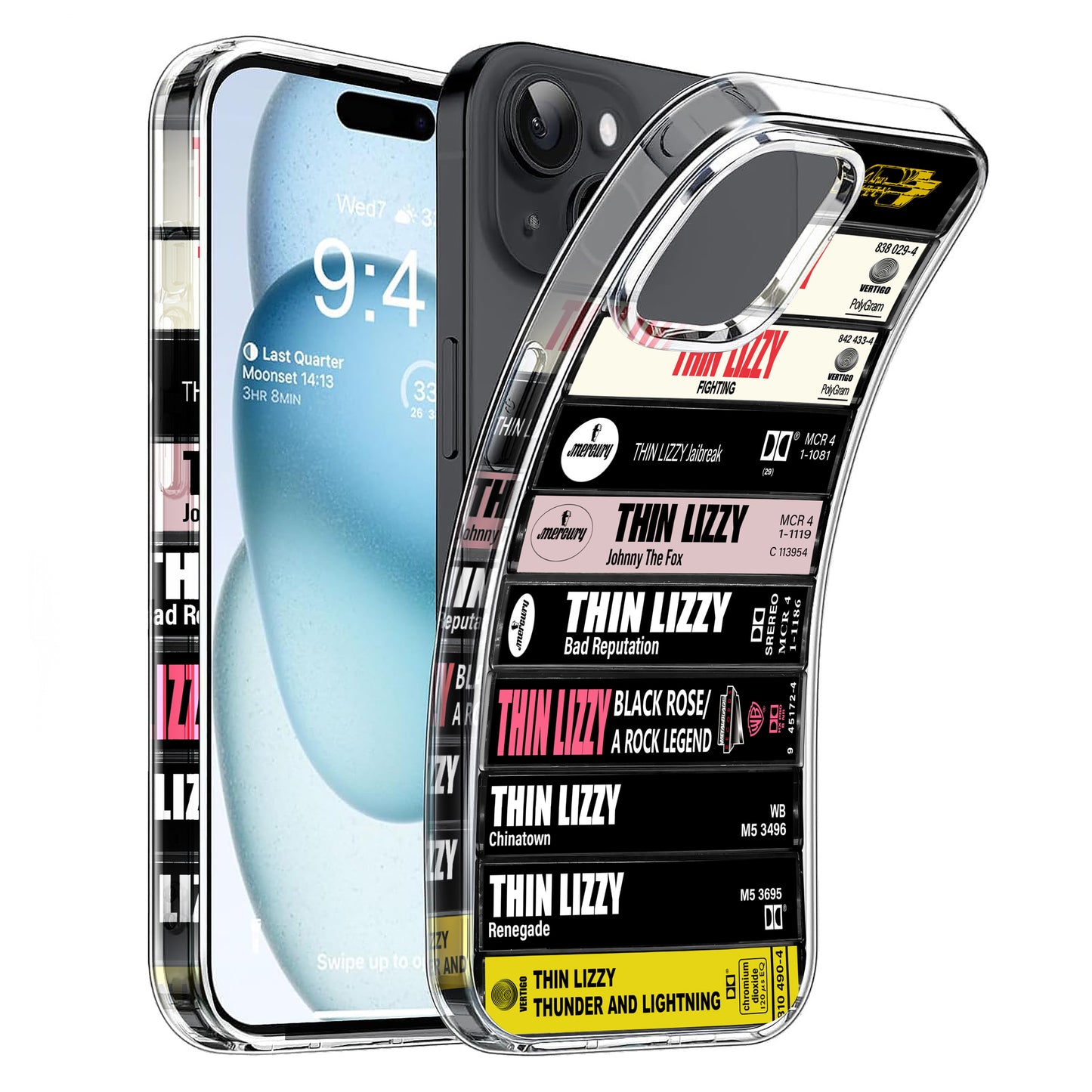 Thin Lizzy Albums Cassette Collection Retro Phone Case
