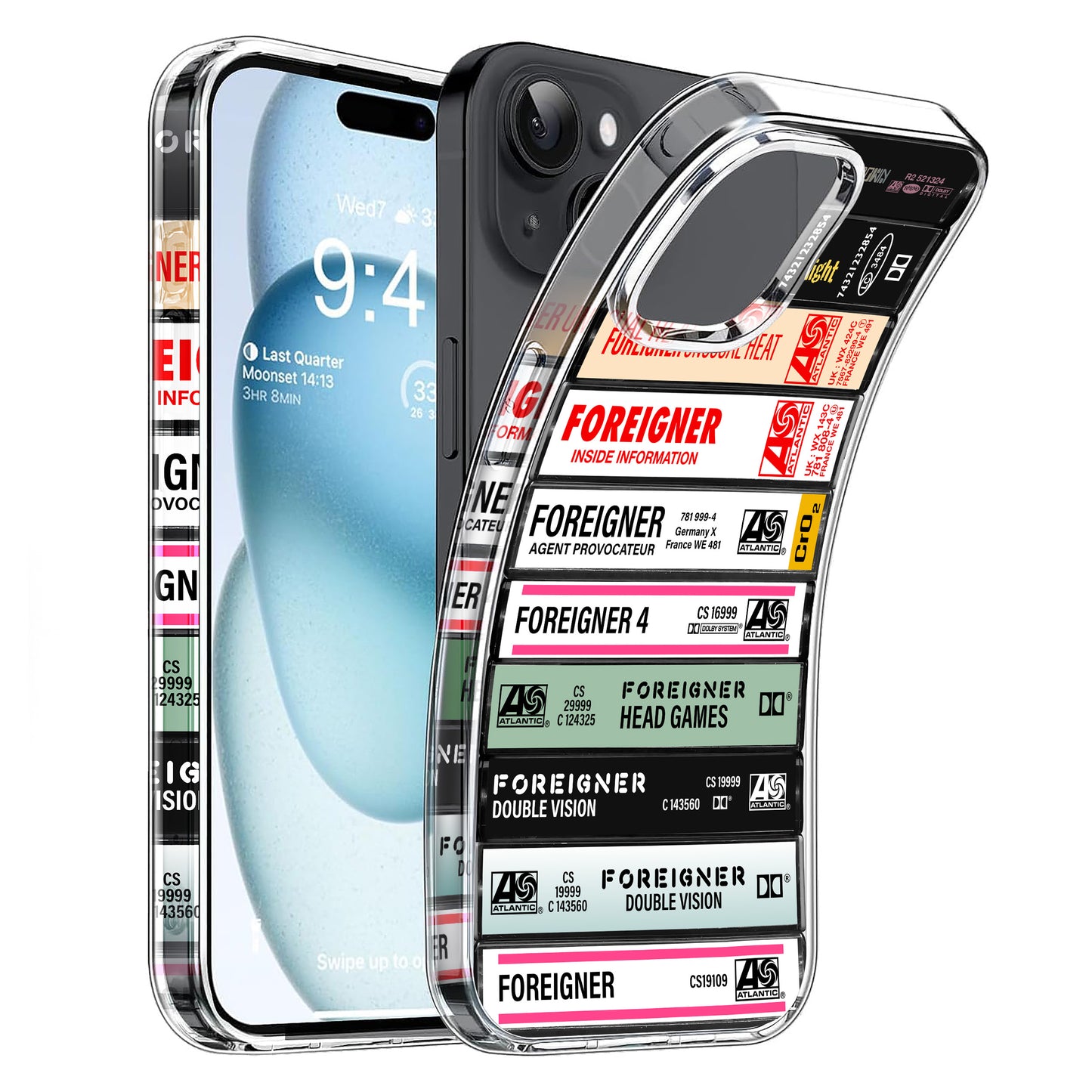Foreigner Albums Cassette Collection Retro Phone Case
