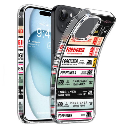 Foreigner Albums Cassette Collection Retro Phone Case