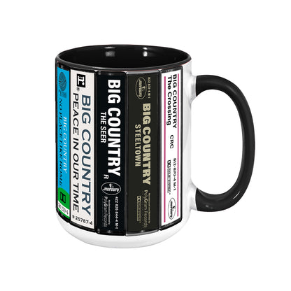Big Country Albums Cassette Collection Retro Accent Edge-to-Edge Printed Mug