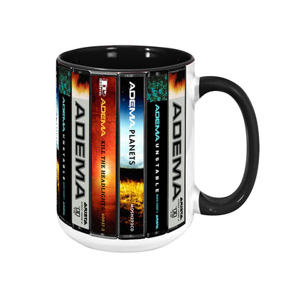 Adema Albums Cassette Collection Retro Accent Edge-to-Edge Printed Mug