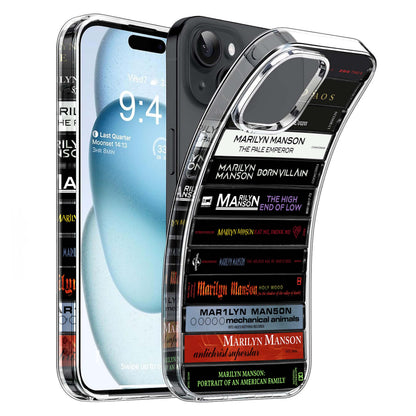 Marilyn Manson Albums Cassette Collection Retro Phone Case