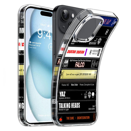 New Wave Music Albums Cassette Collection Retro Phone Case