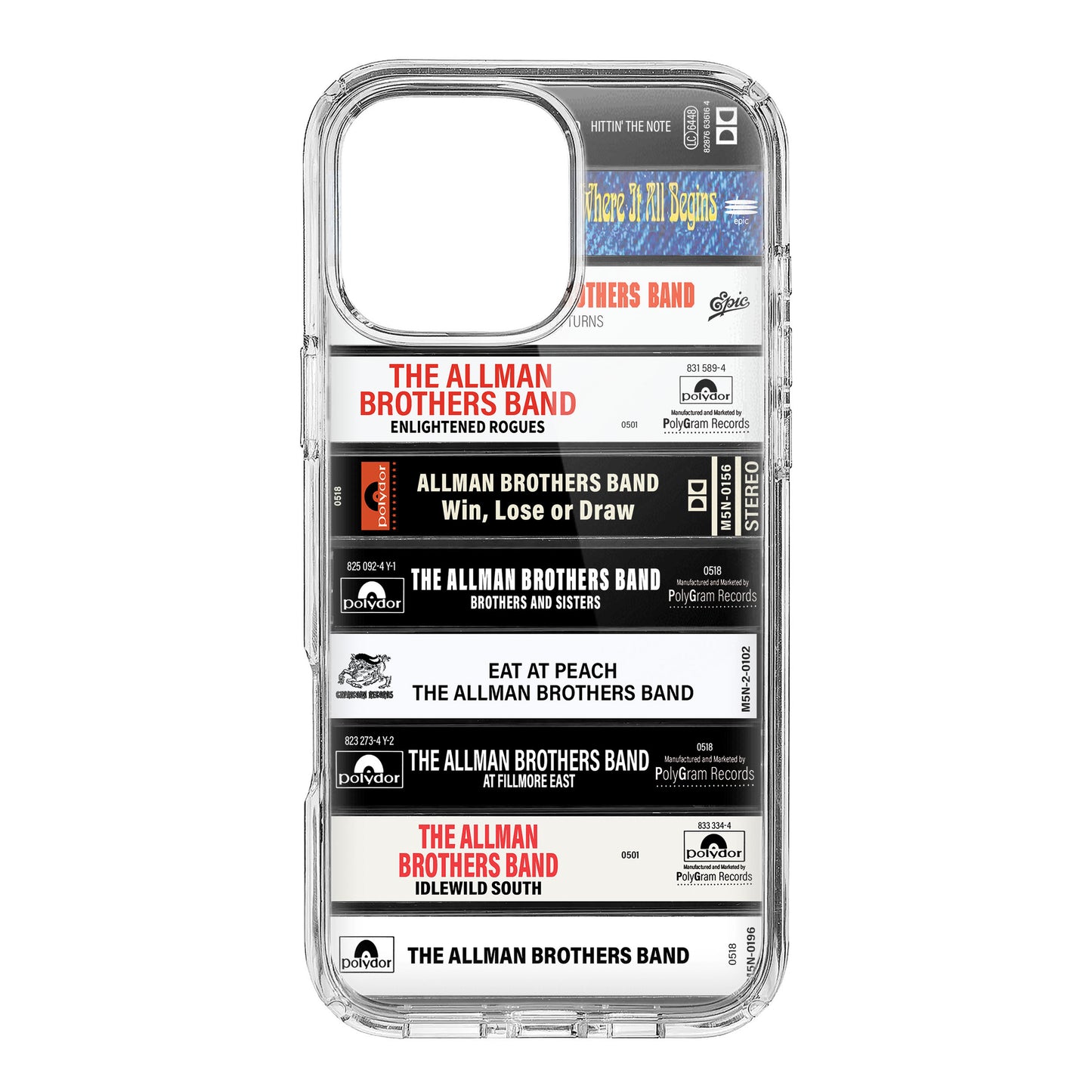 The Allman Brothers Albums Cassette Collection Retro Phone Case