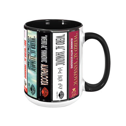 Weird AI Albums Cassette Collection Retro Accent Edge-to-Edge Printed Mug