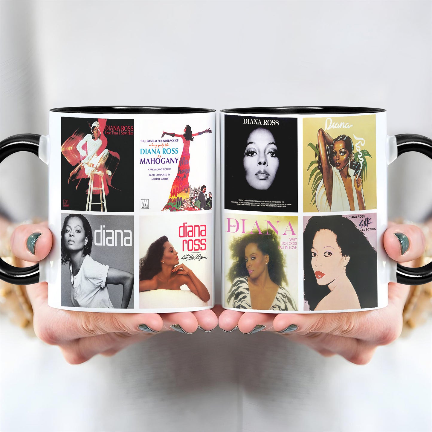 Diana Ross Albums Cover Collection Retro Mug