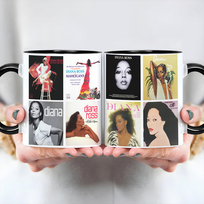 Diana Ross Albums Cover Collection Retro Mug