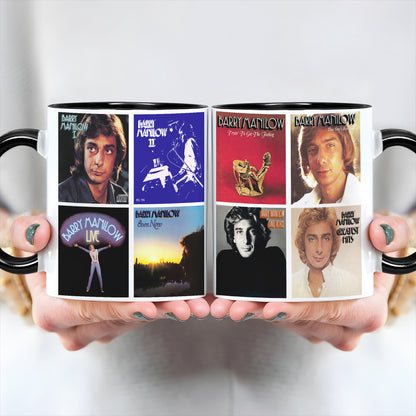Barry Manilow Albums Cover 70s Collection Retro Mug