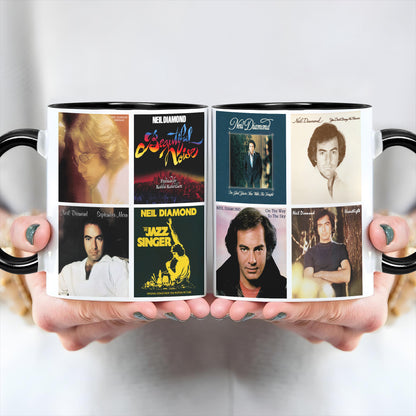 Neil Diamond Albums Cover Collection Retro Mug
