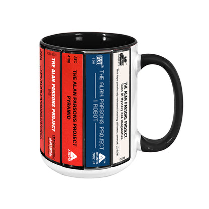 The Alan Parsons Project Albums Cassette Collection Retro Accent Edge-to-Edge Printed Mug