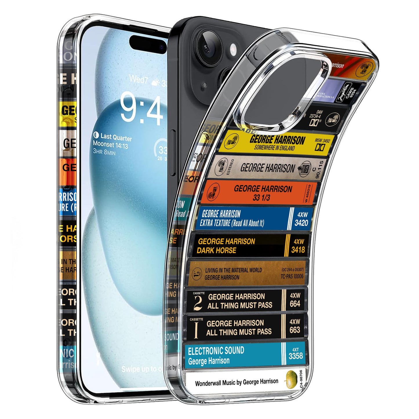 George Harrison Albums Cassette Collection Retro Phone Case