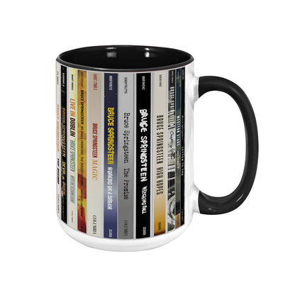 Bruce Springsteen CD Albums Collection Accent Mug