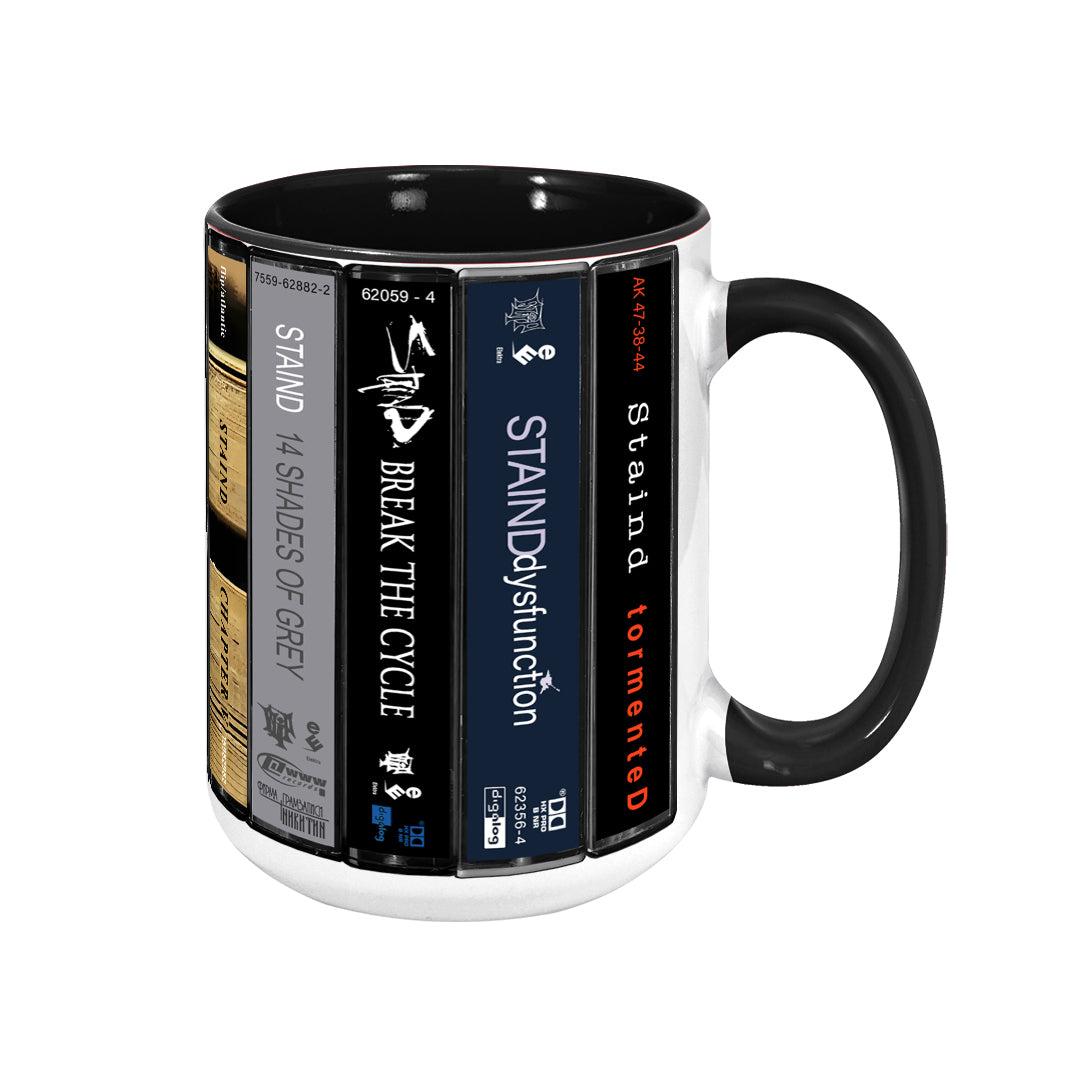 Staind Albums Cassette Collection Retro Accent Mug